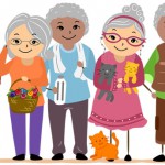 Cartoon Picture of Elderly