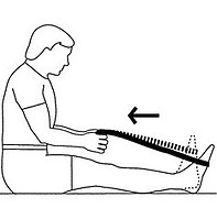 Active stretch for how to treat heel pain